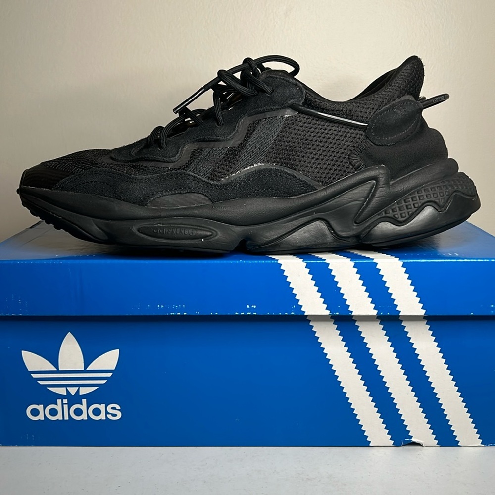 Adidas Ozweego Core All Black Carbon Mesh Mens Shoes US Size 10.5
